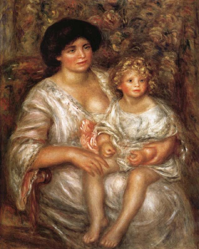 Pierre Renoir Madame Thurneysen and her Daughter China oil painting art